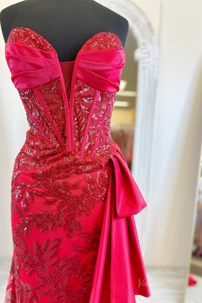 LP049-prom dresses 2026-Viniodress-Red-US 0-