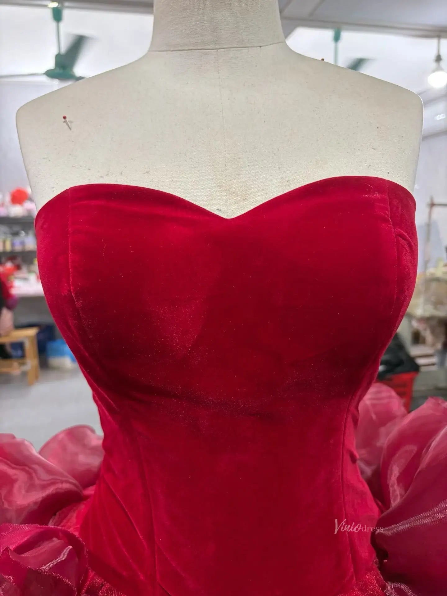 241142 1.2meter-Quinceanera Dresses 2026-Viniodress-Burgundy-Custom Size – Add Measurements in Cart-