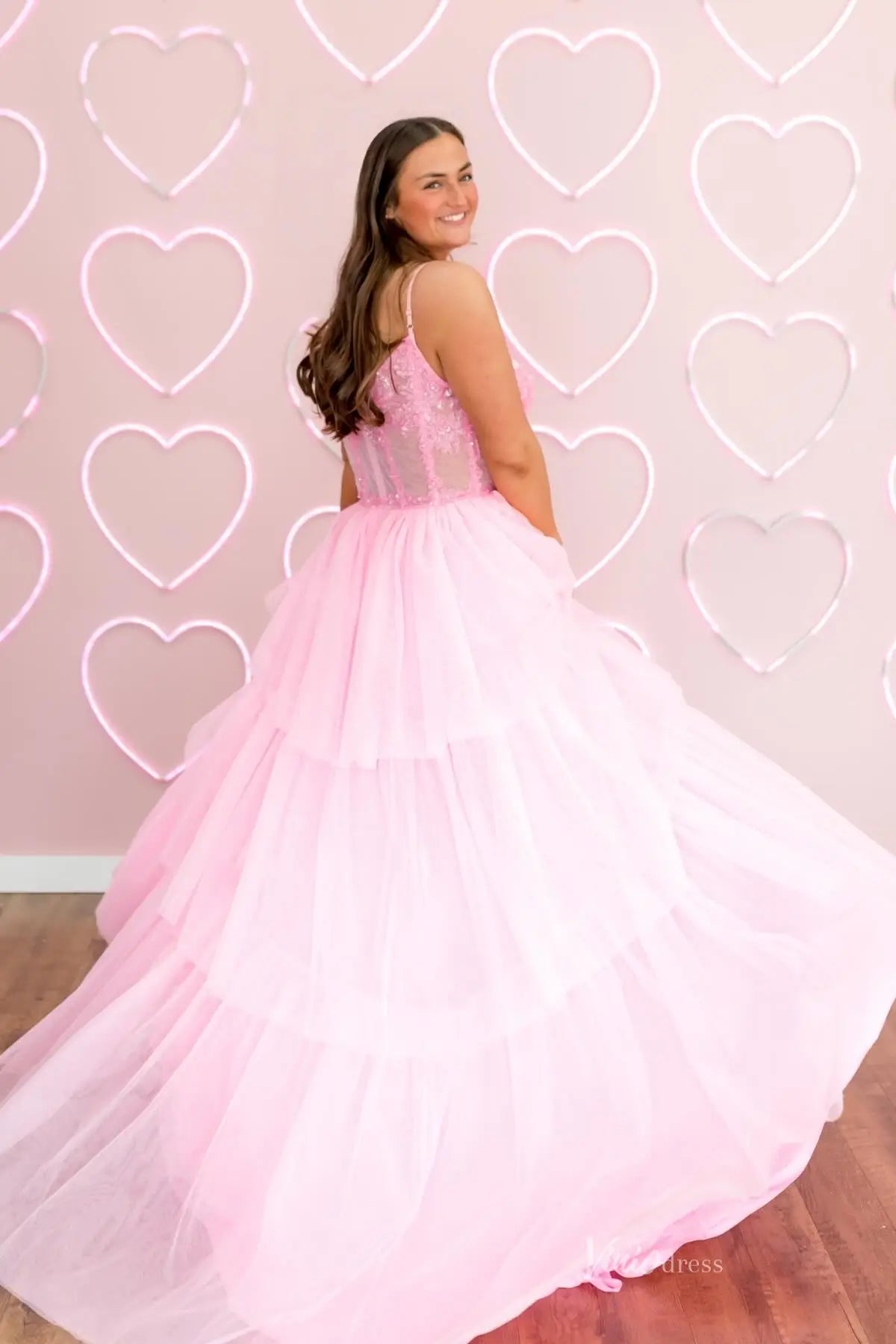 RF160 不转-prom dresses 2026-Viniodress-Pink-Custom Size-