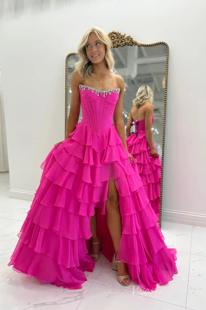 RF313-prom dresses 2026-Viniodress-Green-Custom Size-