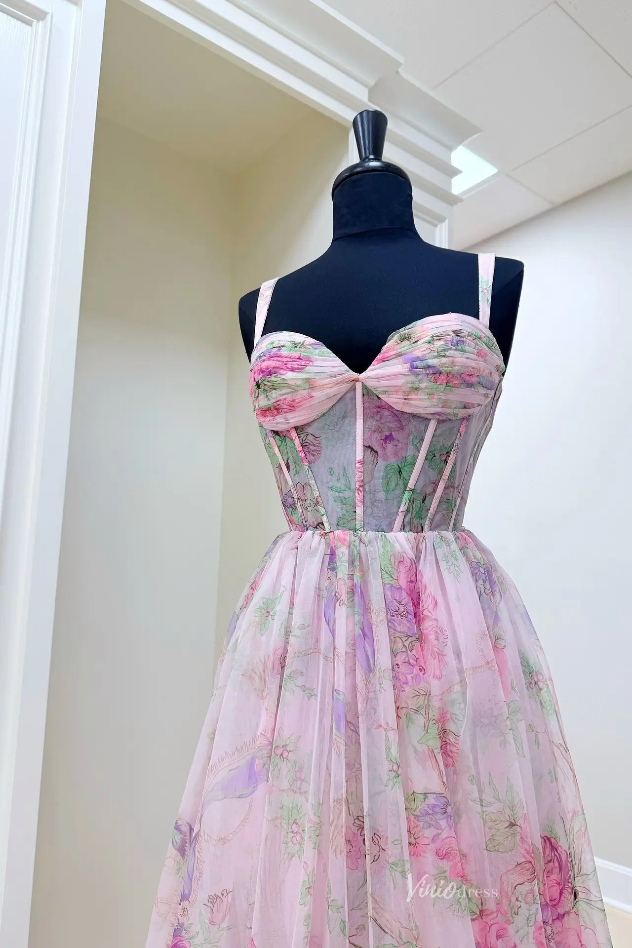 AE2016-prom dresses 2026-Viniodress-Pink-Custom Size-