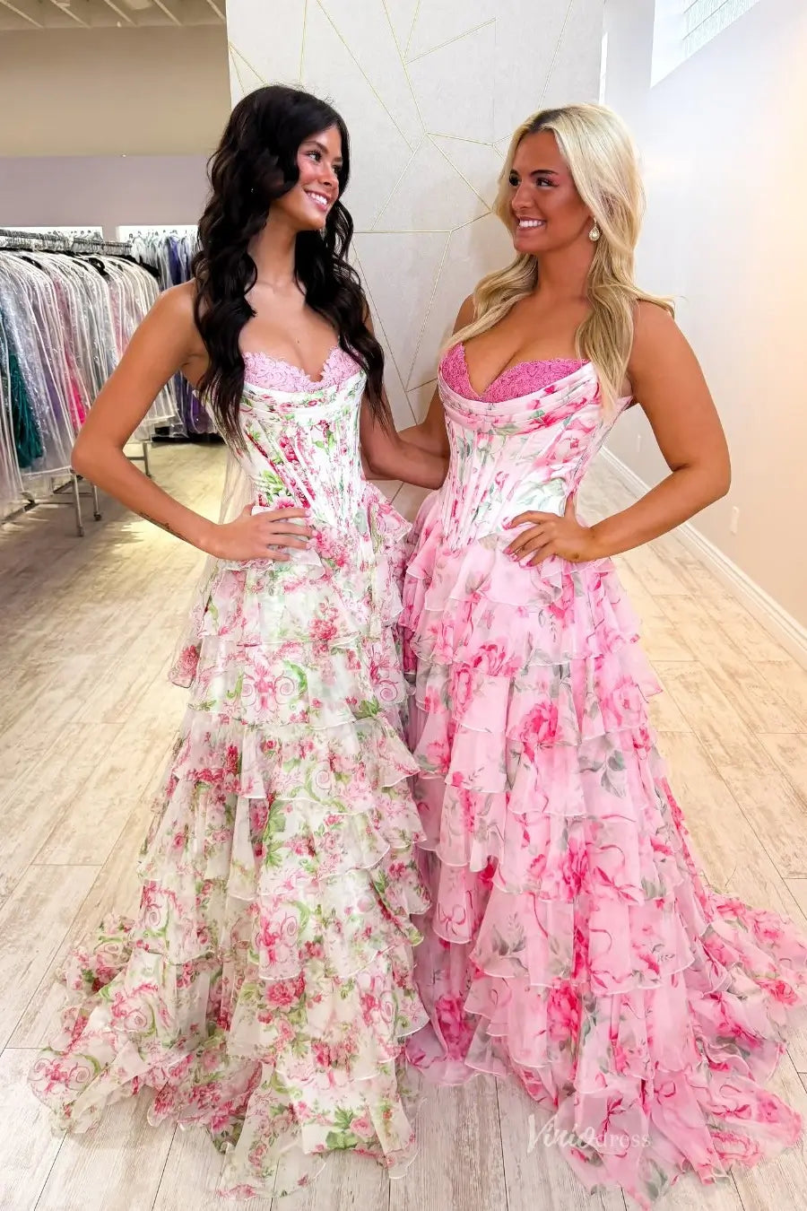 RF055-prom dresses 2026-Viniodress-Pink-Custom Size-
