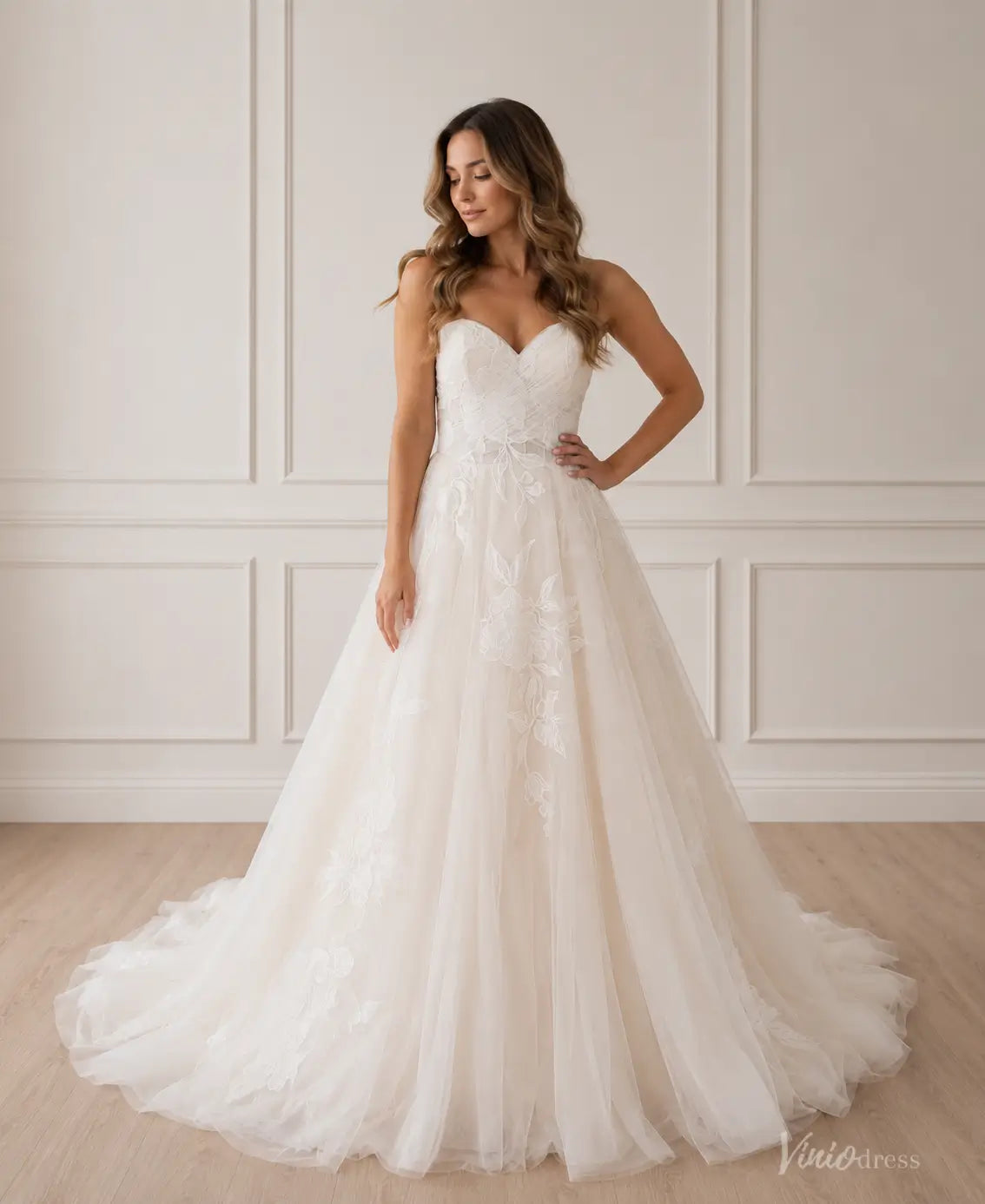 LA177-wedding dresses 2026-Viniodress-Champagne-Custom Size – Add Measurements in Cart-