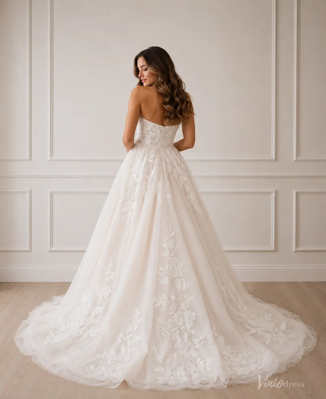 LA177-wedding dresses 2026-Viniodress-Ivory-Custom Size – Add Measurements in Cart-