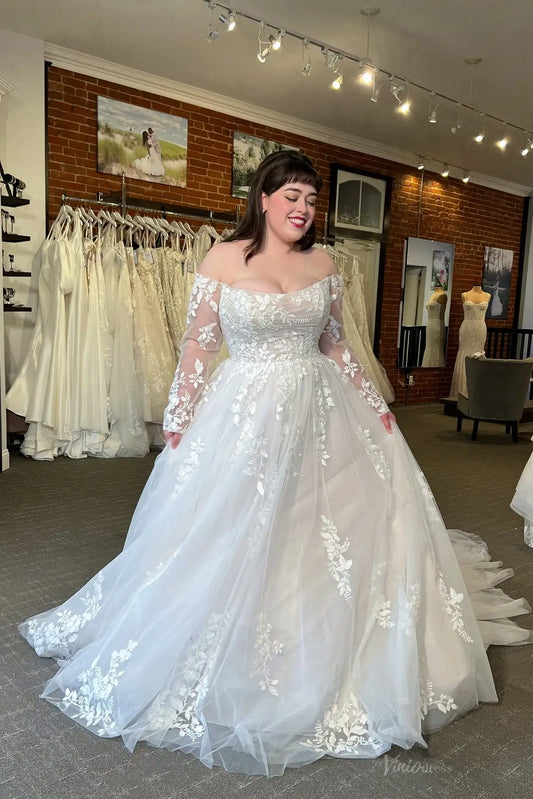 LA166-wedding dresses 2026-Viniodress-Ivory-Custom Size-