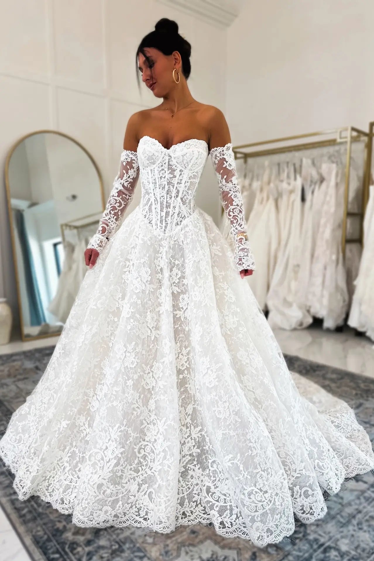LC115-wedding dresses 2026-Viniodress-Ivory-Custom Size-