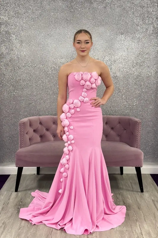 SS364-prom dresses 2026-Viniodress-Pink-Custom Size-