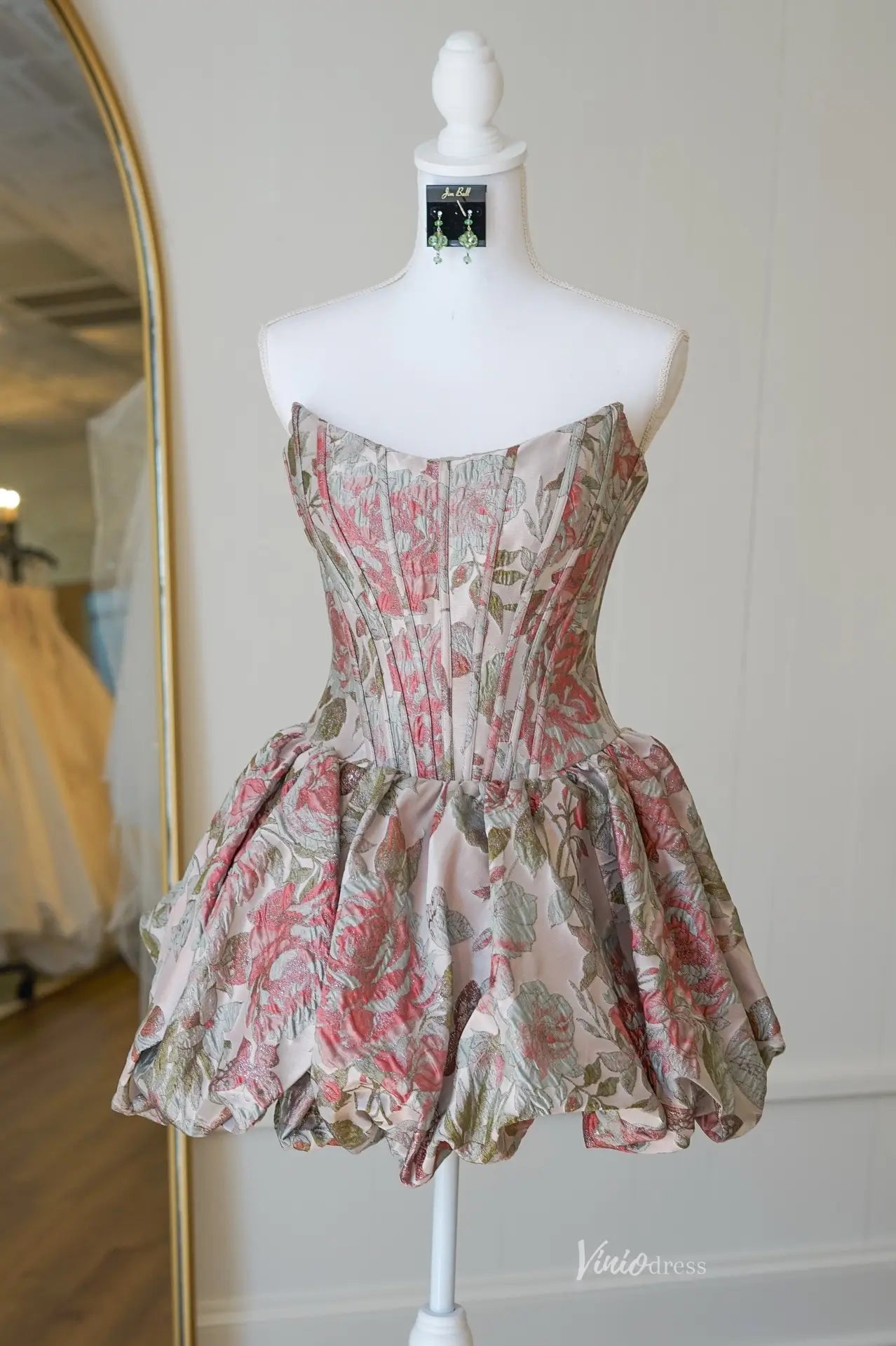 JC008S-Homecoming Dresses 2026-Viniodress-Grey-Custom Size-