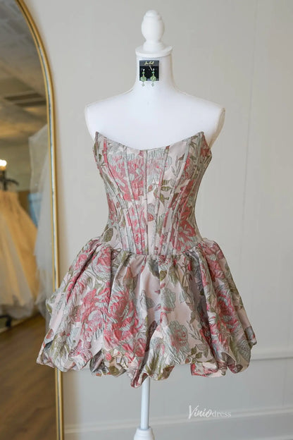 JC008S-Homecoming Dresses 2026-Viniodress-Grey-Custom Size-