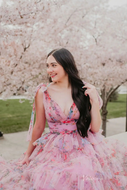 RF027-prom dresses 2026-Viniodress-Pink-Custom Size-