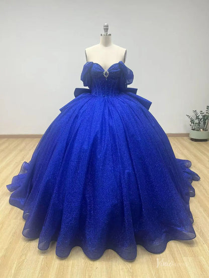 QC018-Quinceanera Dresses 2026-Viniodress-Blue-Custom Size – Add Measurements in Cart-