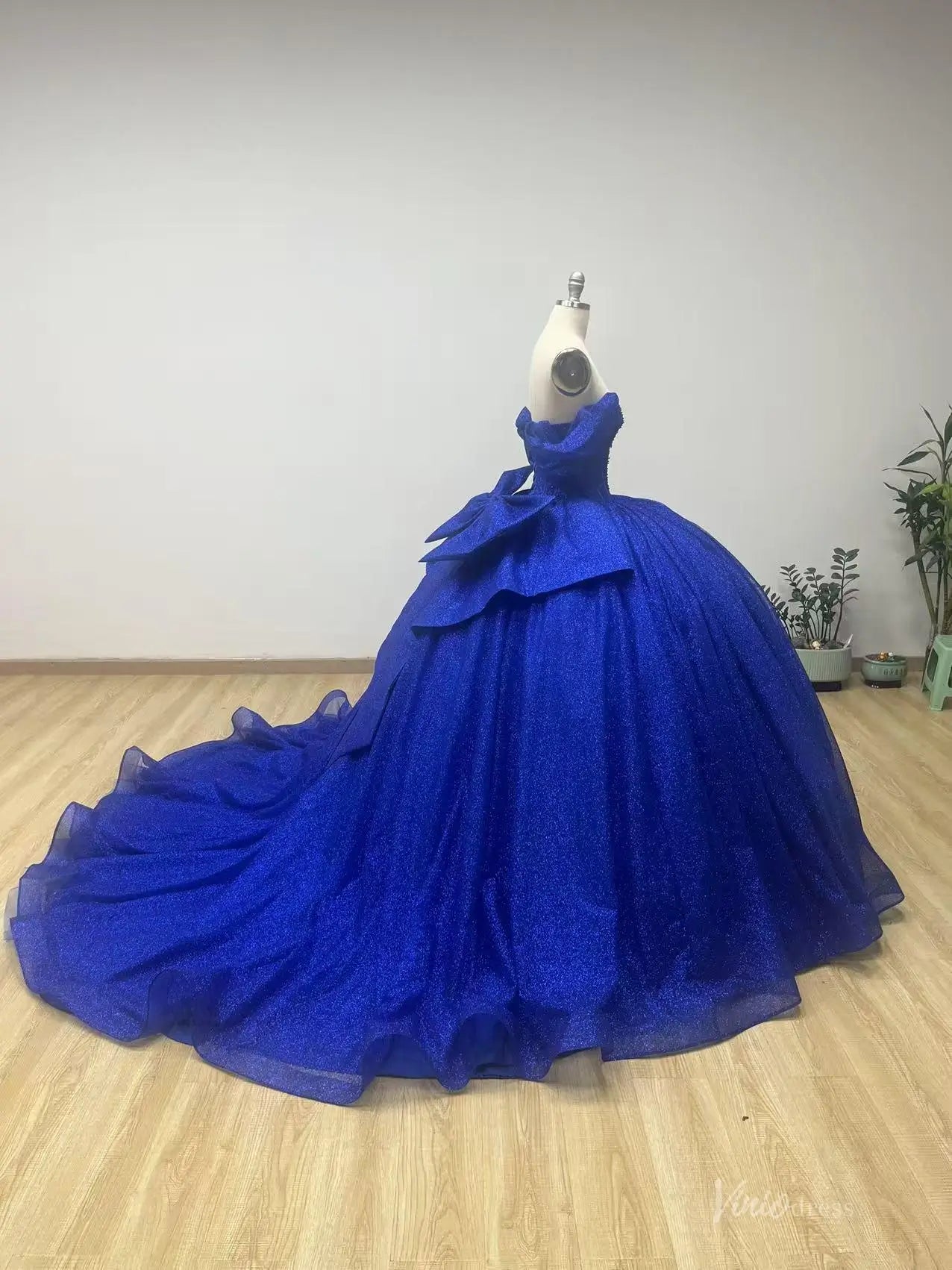 QC018-Quinceanera Dresses 2026-Viniodress-Blue-Custom Size – Add Measurements in Cart-