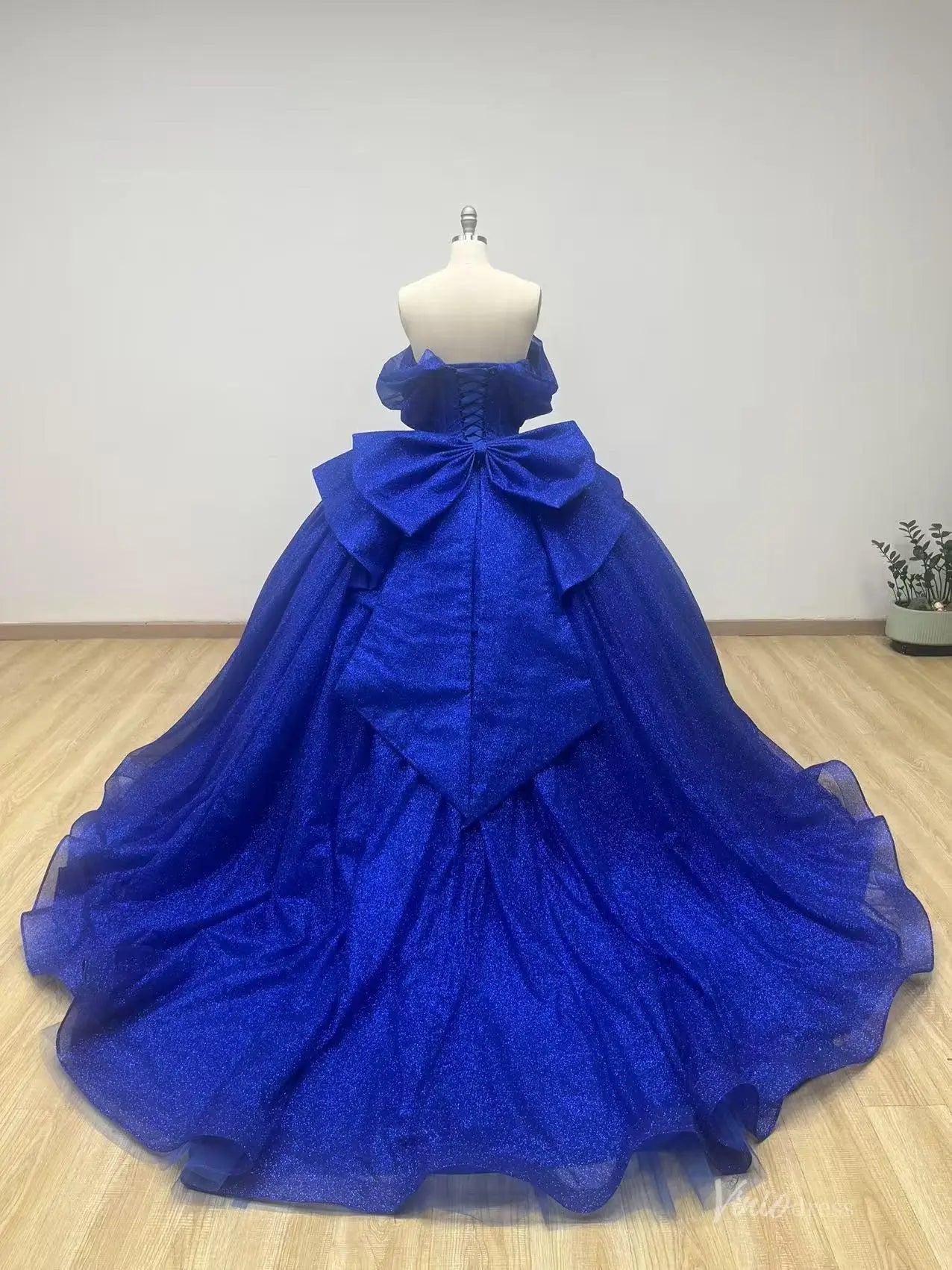 QC018-Quinceanera Dresses 2026-Viniodress-Blue-Custom Size – Add Measurements in Cart-