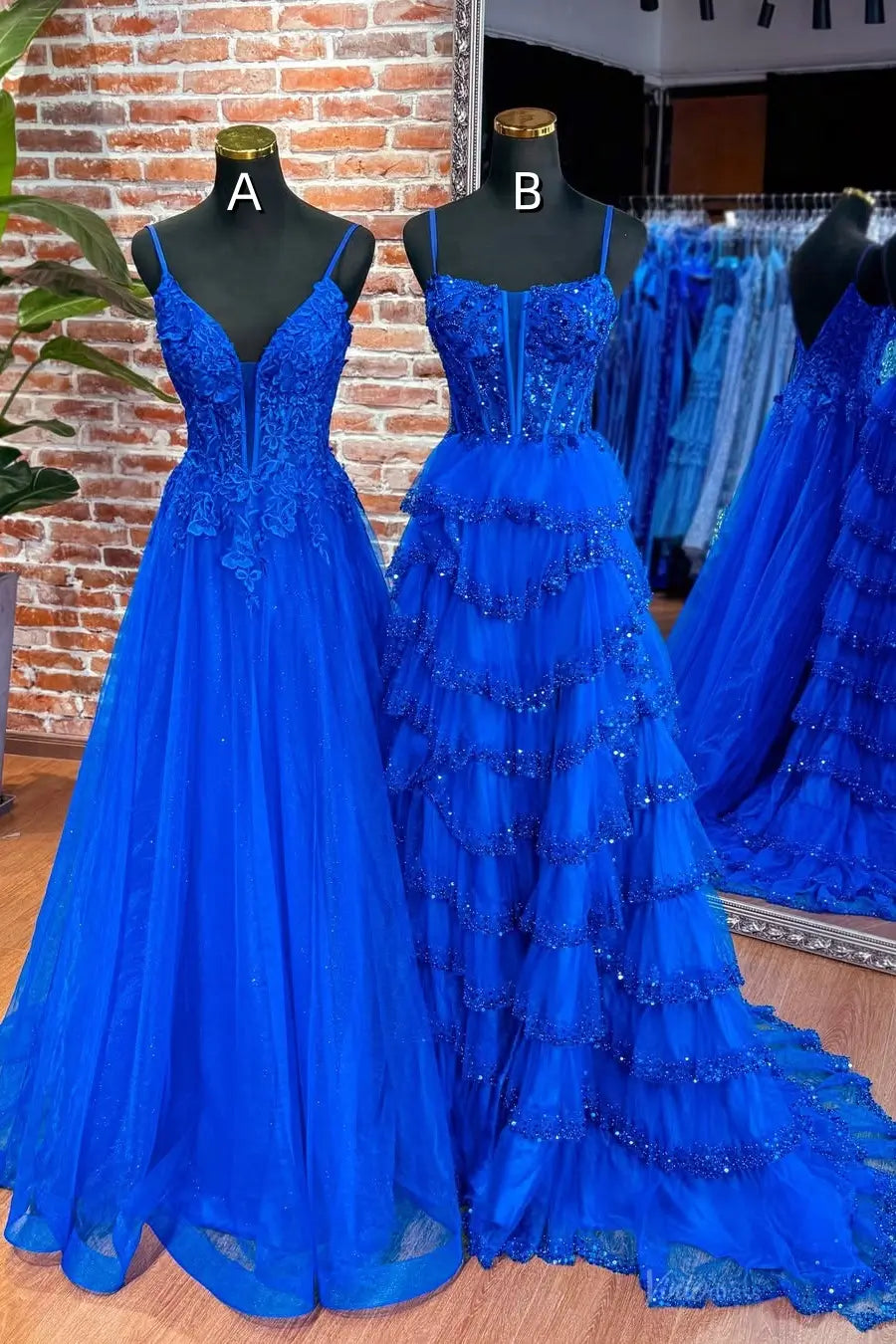 TU016-prom dresses 2026-Viniodress-Blue-A-Custom Size