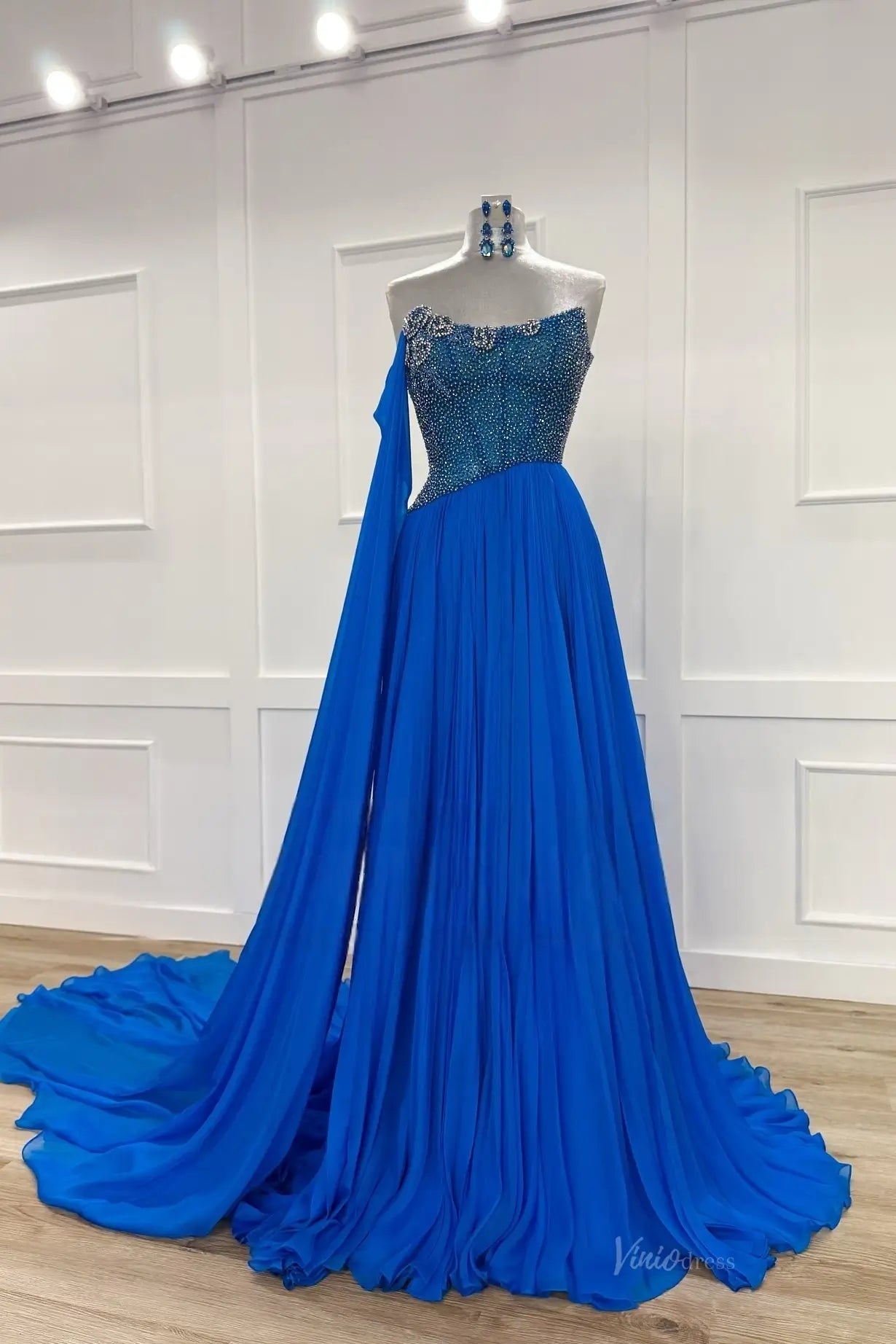 PG024-Pageant Dress 2026-Viniodress-Blue-Custom Size – Add Measurements in Cart-
