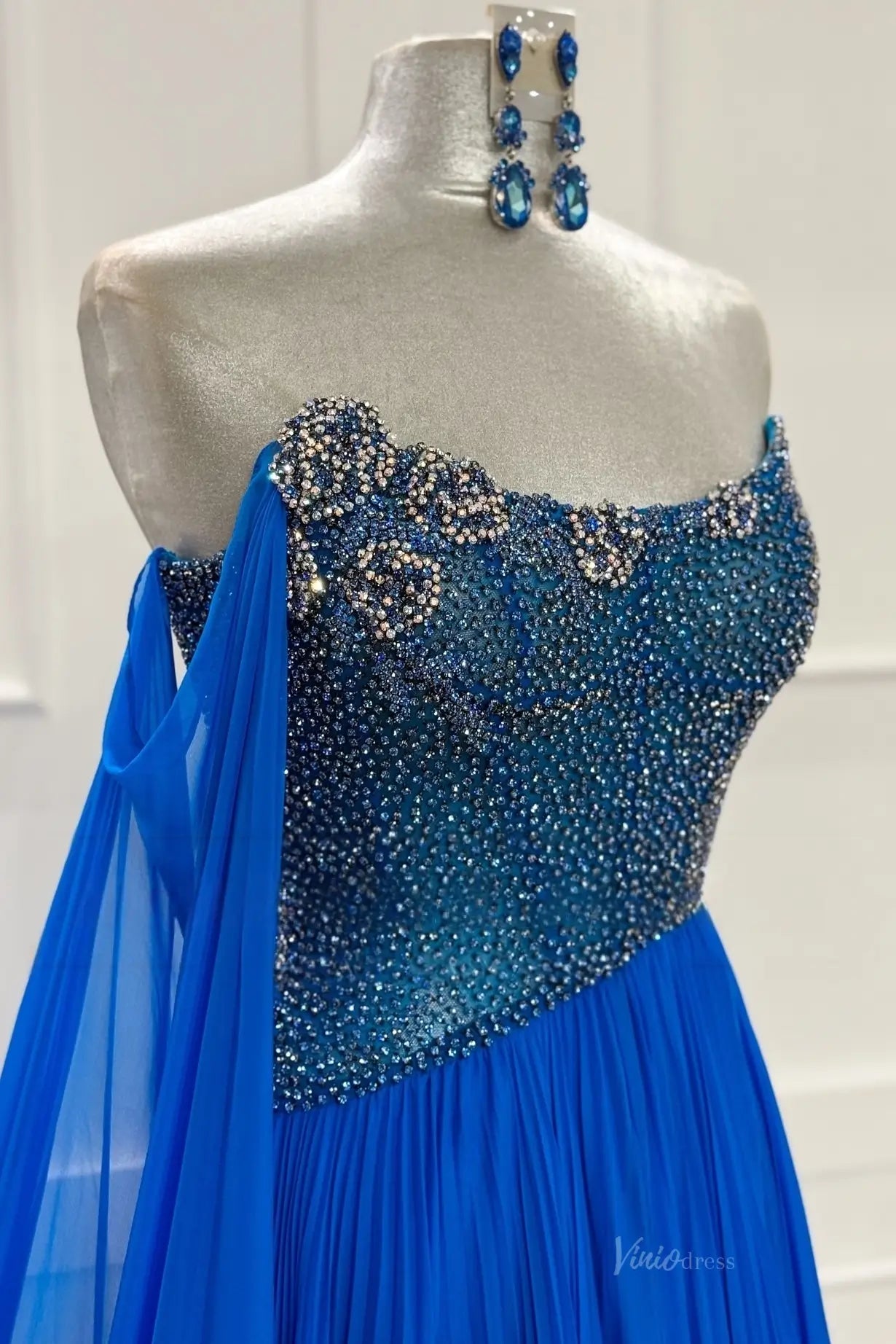 PG024-Pageant Dress 2026-Viniodress-Blue-Custom Size – Add Measurements in Cart-