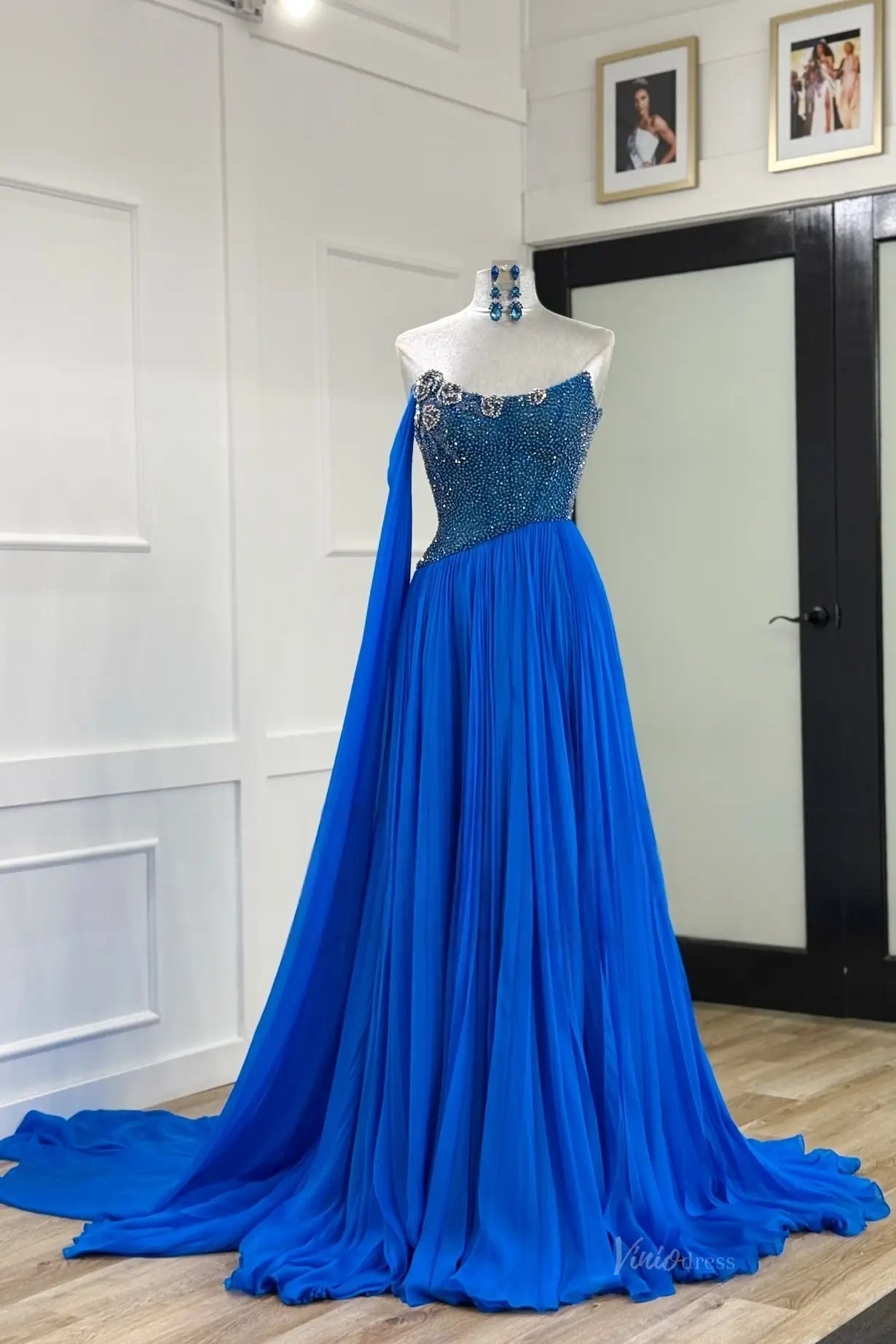 PG024-Pageant Dress 2026-Viniodress-Blue-Custom Size – Add Measurements in Cart-