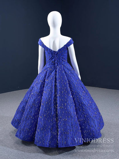 Royal Blue Pageant Dresses for Little Girls FD1117C-Pageant Dresses for Kids 2025 -Viniodress-As Picture-Custom Size-