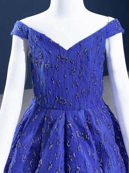 Royal Blue Pageant Dresses for Little Girls FD1117C-Pageant Dresses for Kids 2025 -Viniodress-As Picture-Custom Size-