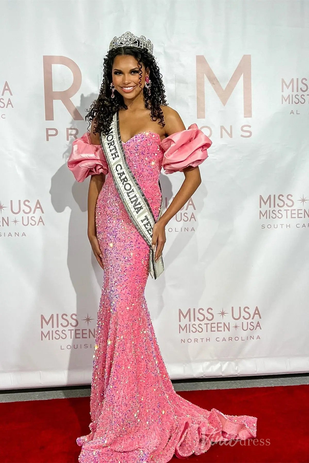 Royal Blue Sequin Mermaid Prom Dress with Sweetheart Neck and Detachable Puff Sleeves – SS056-prom dresses 2025 -Viniodress-Blue-Custom Size-