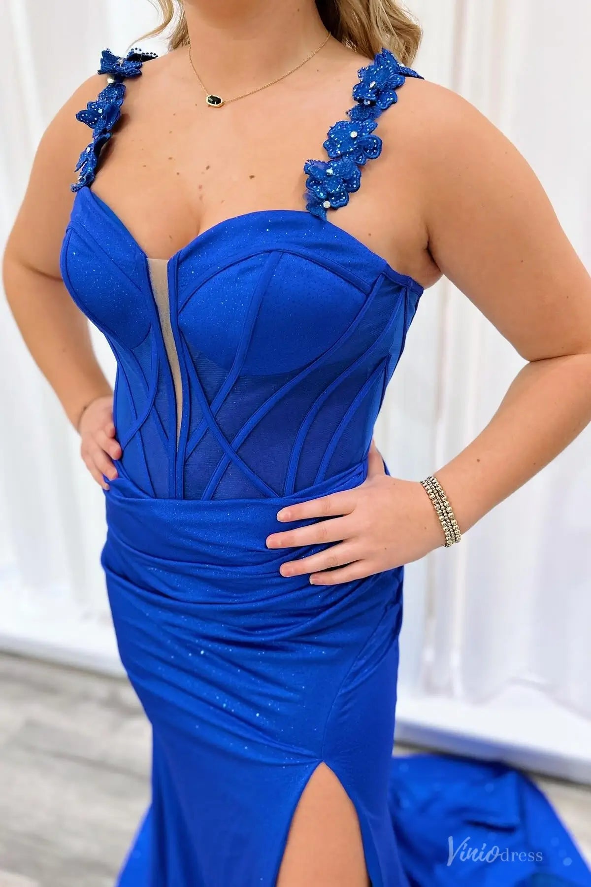 SS195不转-Prom Dresses 2026-Viniodress-Blue-Custom Size-