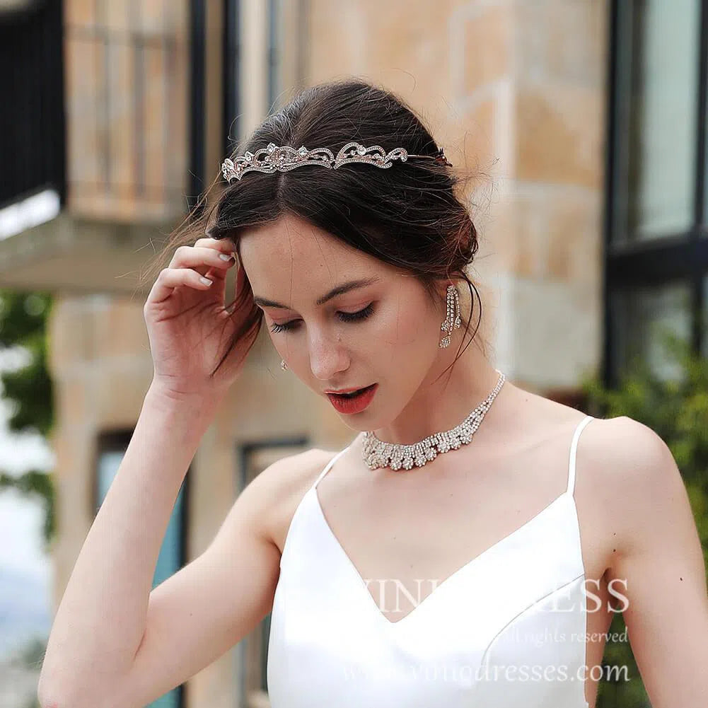 Royal-inspired Crystal Tiaras AC1082-Headpieces-Viniodress-Viniodress