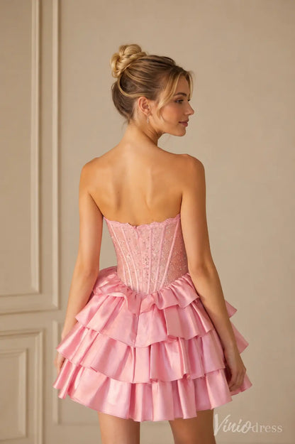 S26027-Homecoming Dresses 2026-Viniodress-Red-Custom Size – Add Measurements in Cart-