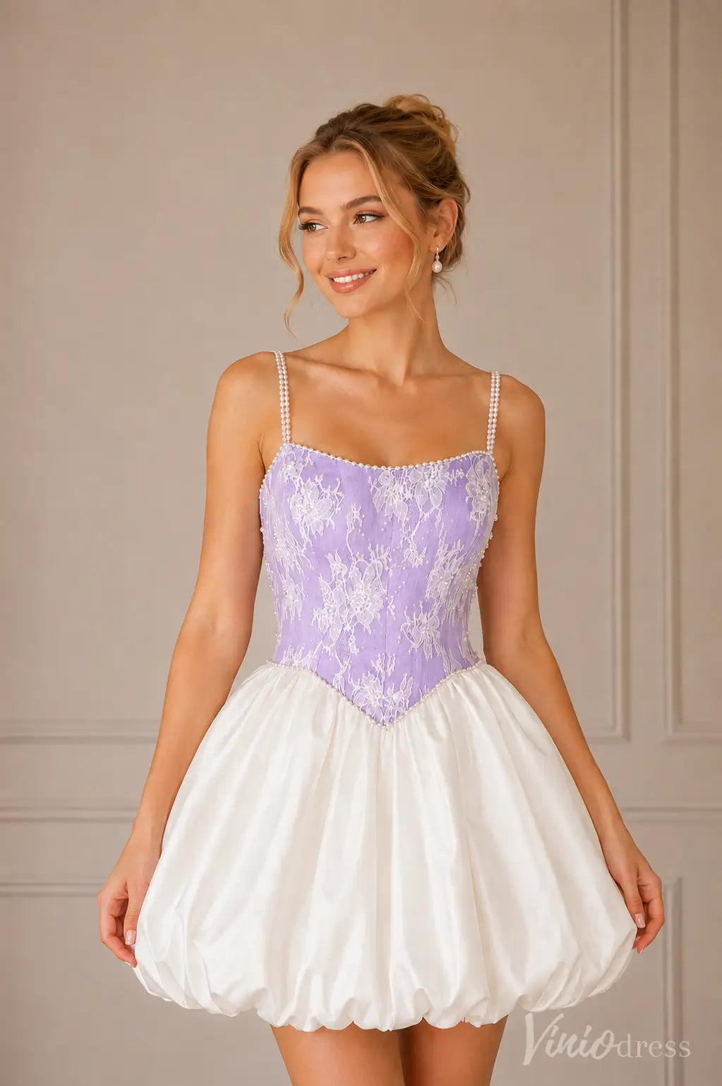 S26032-Homecoming Dresses 2026-Viniodress-Pink-Custom Size – Add Measurements in Cart-