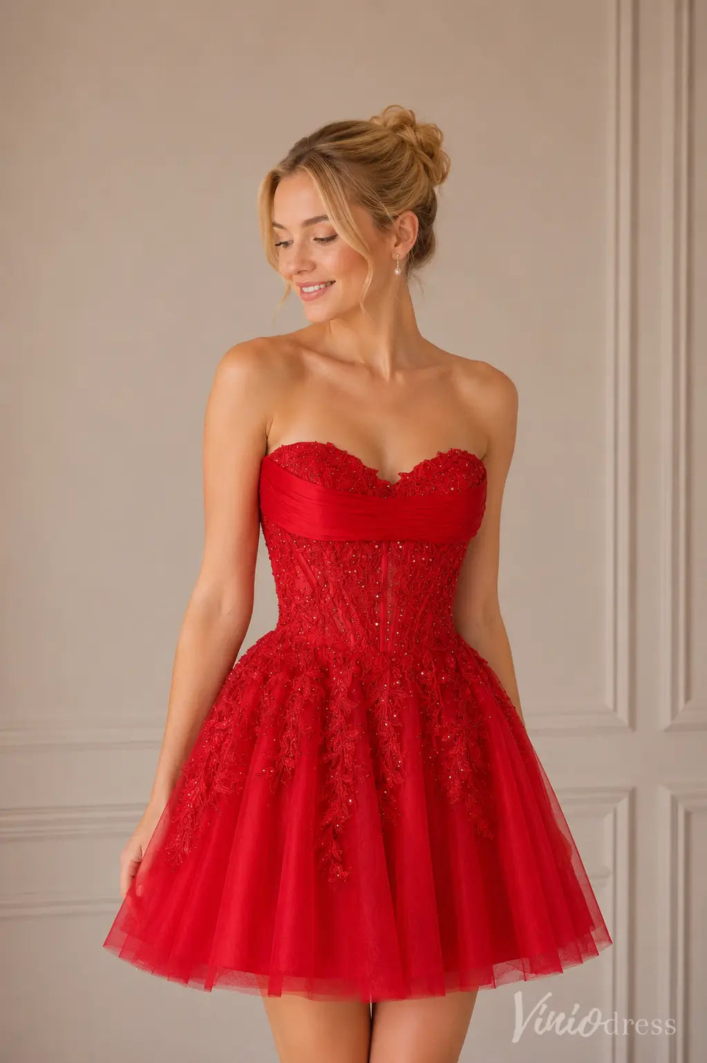 S26037-Homecoming Dresses 2026-Viniodress-Black-Custom Size – Add Measurements in Cart-