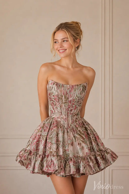 S26072-Homecoming Dresses 2026-Viniodress-Taupe-Custom Size – Add Measurements in Cart-