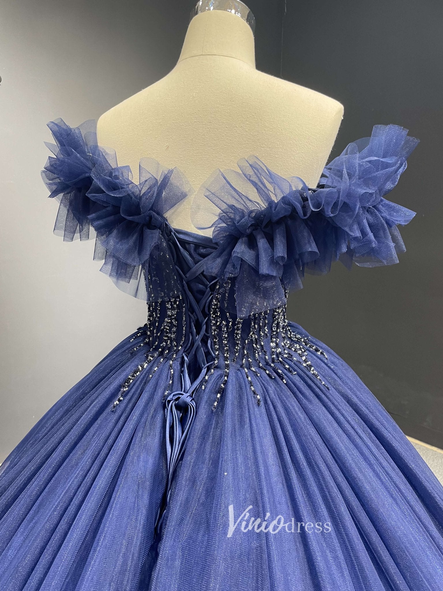 Sage Green Ball Gown Wedding Dresses Tulle Ruffle Sweet 16 Dress 222197-Quinceanera Dresses 2025 -Viniodress-Sage-Custom Size-