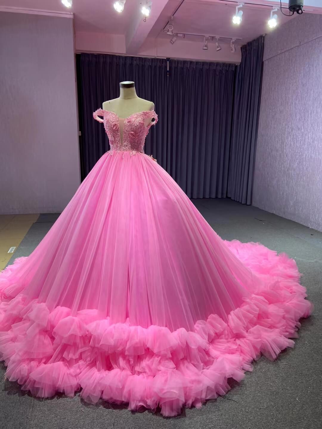 Sage Green Ball Gown Wedding Dresses Tulle Ruffle Sweet 16 Dress 222197-Quinceanera Dresses 2025 -Viniodress-Sage-Custom Size-