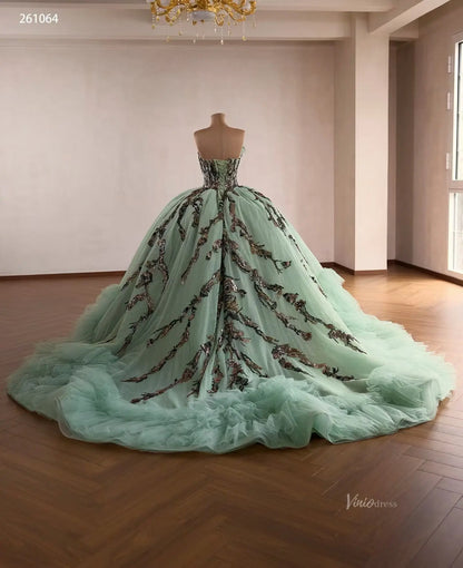 261064 1meter-Quinceanera Dresses 2026-Viniodress-Sage Green-Custom Size – Add Measurements in Cart-