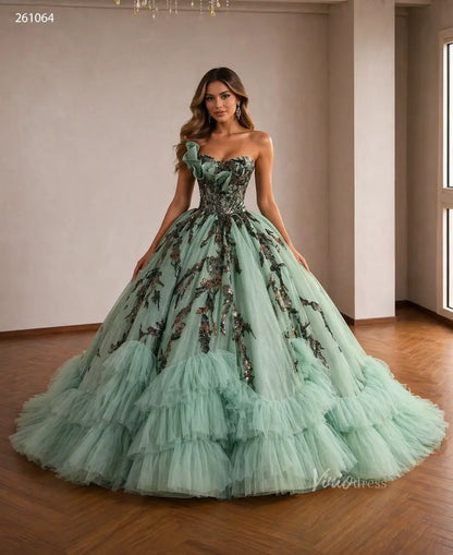 261064 1meter-Quinceanera Dresses 2026-Viniodress-Sage Green-Custom Size – Add Measurements in Cart-