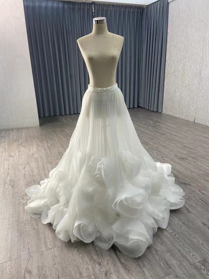 Sage Green Rosette Gala Dress Strapless Unique Formal Gown 251011-wedding dresses 2025 -Viniodress-Sage-Custom Size-