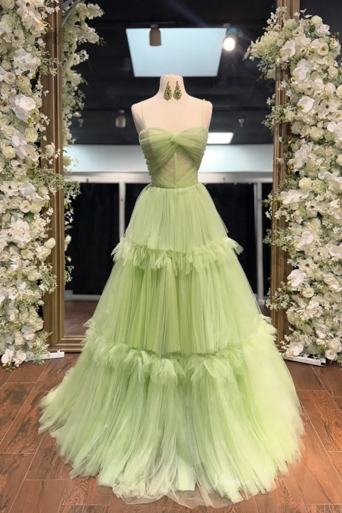 RF161-prom dresses 2026-Viniodress-Sage-Custom Size-