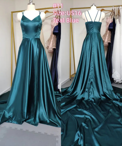 Sample Dress – Special Offer for Prom, Weddings & Formal Events (Limited Stock)-Prom Dresses 2026-Viniodress-#11-US16-TealBlue-Limit one buy/No Refund-