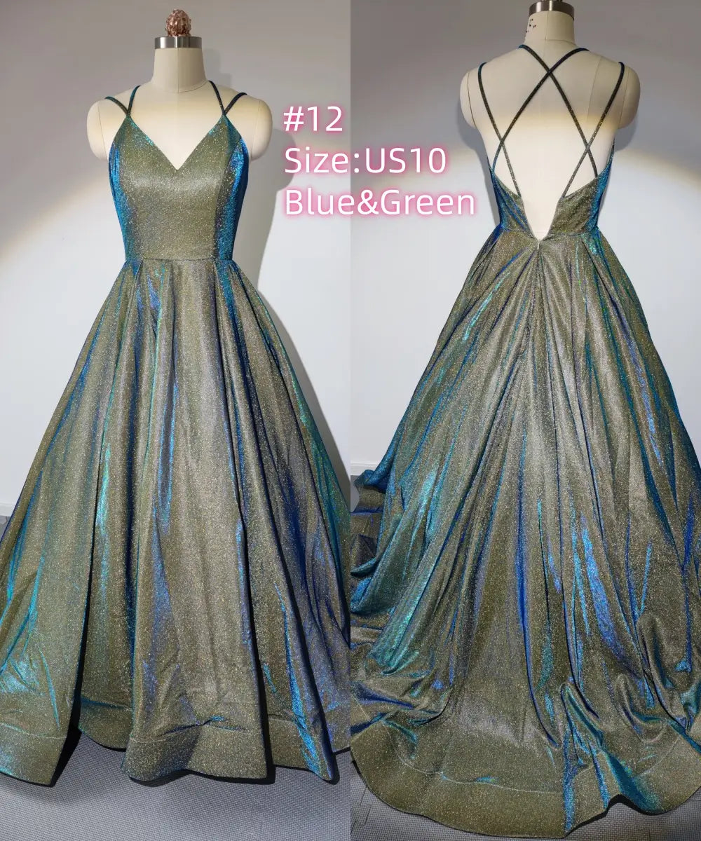 Sample Dress – Special Offer for Prom, Weddings & Formal Events (Limited Stock)-Prom Dresses 2026-Viniodress-#12-US10-BlueGreen-Limit one buy/No Refund-