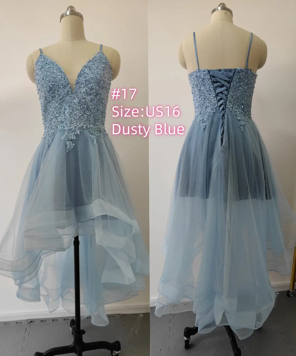 Sample Dress – Special Offer for Prom, Weddings & Formal Events (Limited Stock)-Prom Dresses 2026-Viniodress-#17-US16-DustyBlue-Limit one buy/No Refund-