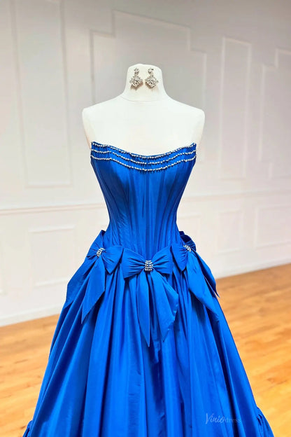 AS052-prom dresses 2026-Viniodress-Blue-Custom Size-