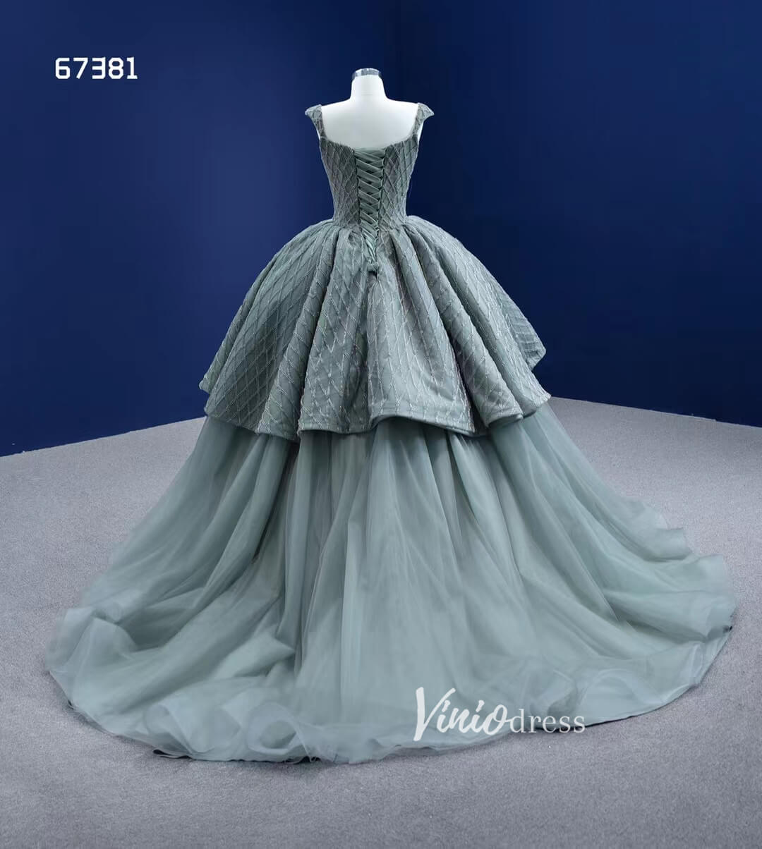 Prom Dress 2025 Scoop Neck Ball Gown Wedding Dress Vintage Quinceanera Dresses 67381-unique Quinceanera Dresses-As Picture-Custom Size-Viniodress