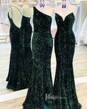 Sexy Green Mermaid Sequin Prom Dresses Evening Dress FD3311-prom dresses-Viniodress-Viniodress