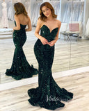 Sexy Green Mermaid Sequin Prom Dresses Evening Dress FD3311-prom dresses-Viniodress-Viniodress