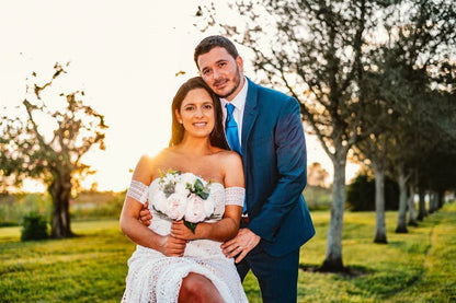 Sheath Lace Boho Wedding Dresses with Removable Sleeves VW1092-wedding dresses 2025 -Viniodress-Zipper-As Picture-Custom Size
