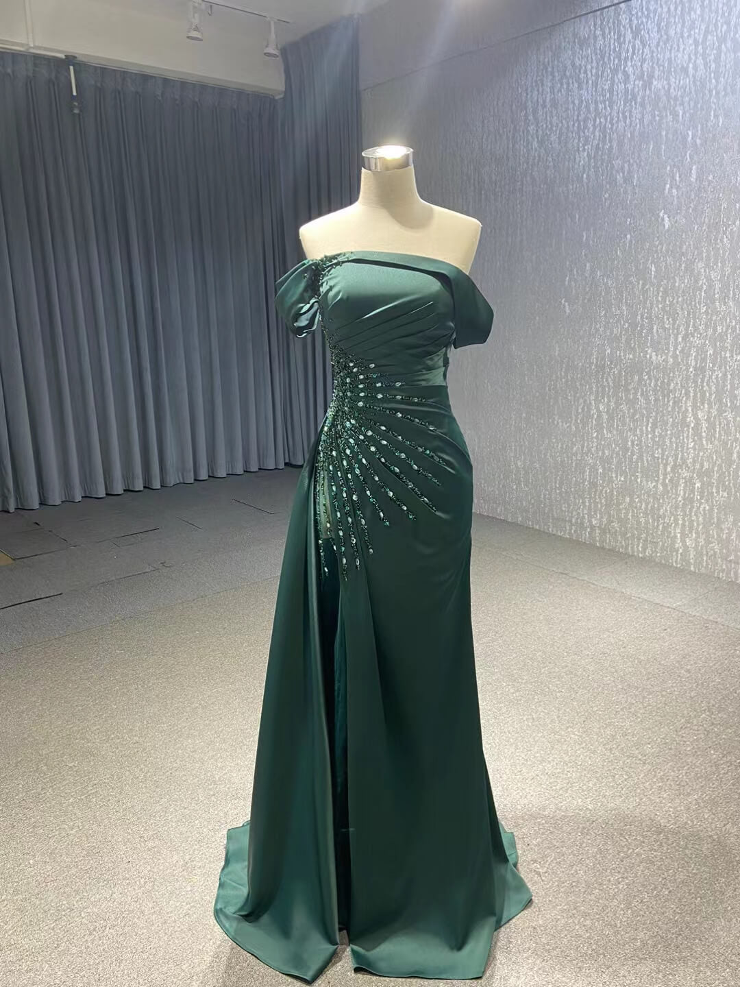 Sheath Red Formal Dress Pageant Gown with Removable Sleeves 67153 viniodress-prom dresses 2025 -Viniodress-Red-Custom Size-