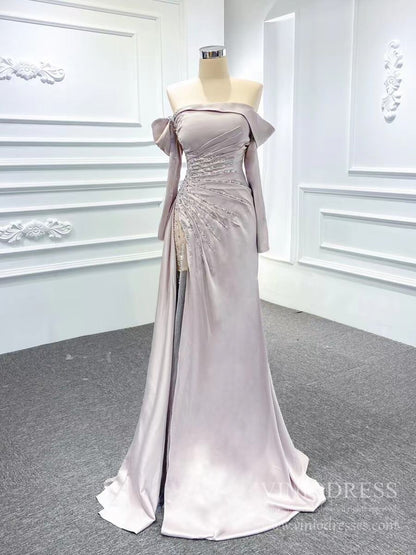 Sheath Red Formal Dress Pageant Gown with Removable Sleeves 67153 viniodress-prom dresses 2025 -Viniodress-Red-Custom Size-