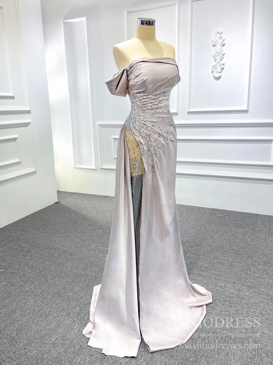 Sheath Red Formal Dress Pageant Gown with Removable Sleeves 67153 viniodress-prom dresses 2025 -Viniodress-Red-Custom Size-