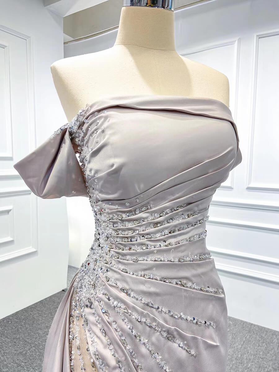 Sheath Red Formal Dress Pageant Gown with Removable Sleeves 67153 viniodress-prom dresses 2025 -Viniodress-Red-Custom Size-