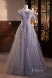 Shimmering Off the Shoulder Prom Dresses Beaded Sequin Evening Dress AD1055