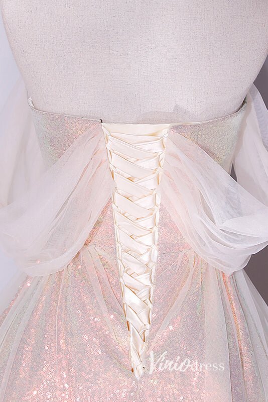 Shimmering Sequin Off the Shoulder Prom Dresses AD1005-prom dresses 2025 -Viniodress-Lavender-Custom Size-